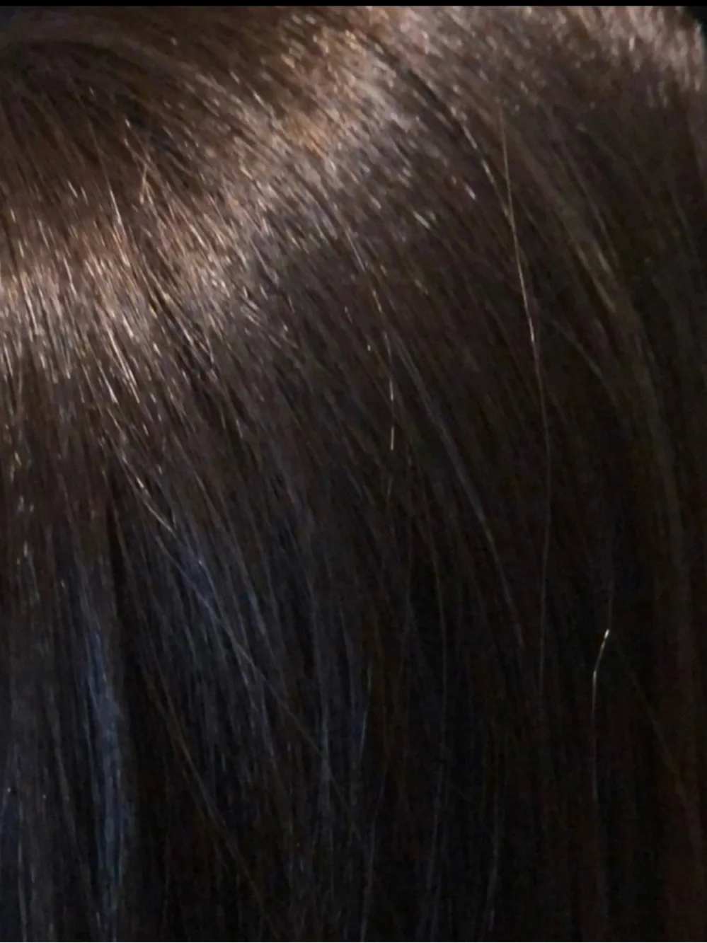 Long Synthetic Straight Bang Ponytail -#4